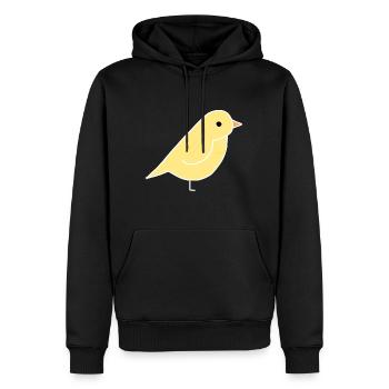 Tier Vogel Tiere Symbol Haustier - Männer Premium Bio Hoodie - Schwarz - Vorne - Nico (187cm)