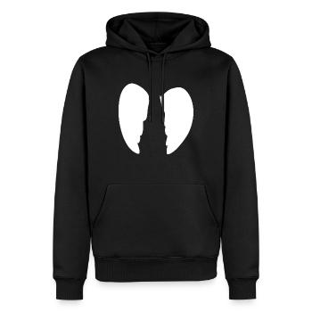 flügel engel symbol form - Männer Premium Bio Hoodie - Schwarz - Vorne - Nico (187cm)
