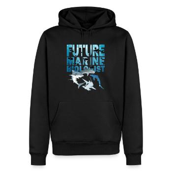 Future Marine Biologist Haiarten - Männer Premium Bio Hoodie - Schwarz - Vorne - Nico (187cm)