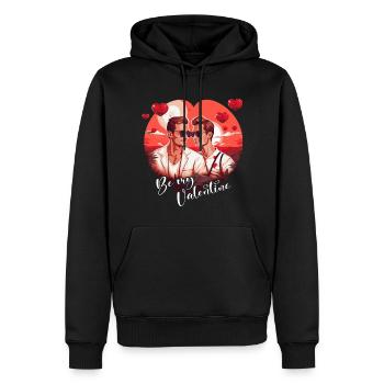 LGBT Gay Valentinstag Idee für Schwule - Männer Premium Bio Hoodie - Schwarz - Vorne - Nico (187cm)