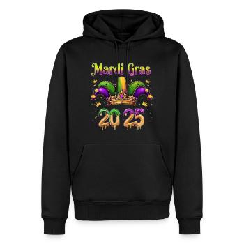 Tenues du carnaval 2025 pour hommes et femmes tshirt - Sweat à capuche Premium bio Homme - noir - Devant - Nico (187cm)
