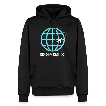 GIS-Analyst Kartografie Geografie Geography - Männer Premium Bio Hoodie - Schwarz - Vorne - Nico (187cm)