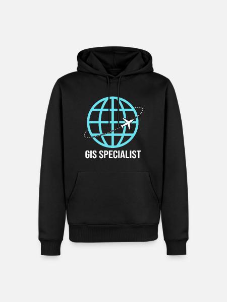 GIS-Analyst Kartografie Geografie Geography - Männer Premium Bio Hoodie - Schwarz