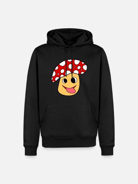 Toadstool red mushroom - Men’s Premium Organic Hoodie - black