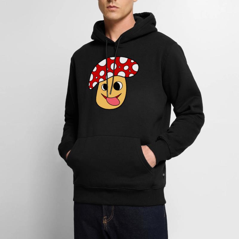 Toadstool red mushroom Men’s Premium Organic Hoodie