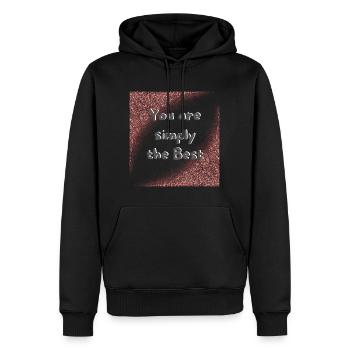 You are simply the best - Männer Premium Bio Hoodie - Schwarz - Vorne - Nico (187cm)