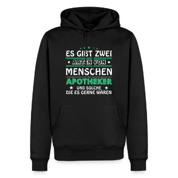 Apotheker Geschenk - zwei Arten von... Design - Männer Premium Bio Hoodie - Schwarz - Vorne - Nico (187cm)