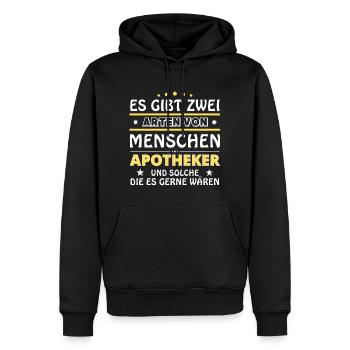 Apotheker Geschenk - zwei Arten von... Design - Männer Premium Bio Hoodie - Schwarz - Vorne - Nico (187cm)