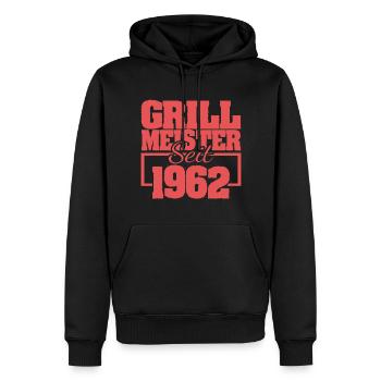 Jahr 1962 - Männer Premium Bio Hoodie - Schwarz - Vorne - Nico (187cm)