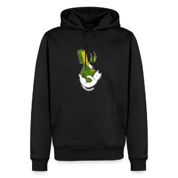 Chatnnabis ganchatman cannabis lighter - Men’s Premium Organic Hoodie - black - Front - Nico (187cm)