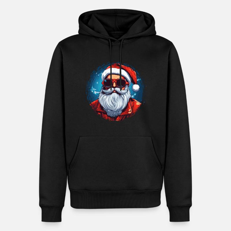 Frohe Weihnachten - Männer Premium Bio Hoodie - Schwarz