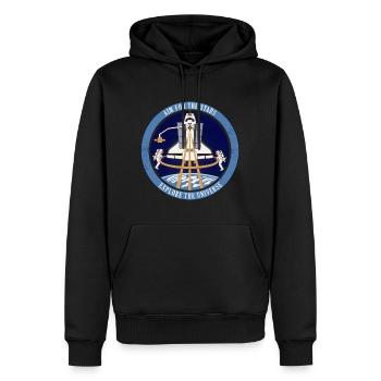 NASA Aim For The Stars - Sweat à capuche Premium bio Homme - noir - Devant - Nico (187cm)