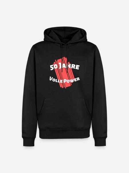 50. Geburtstag und Jung geblieben 2023 - Männer Premium Bio Hoodie - Schwarz