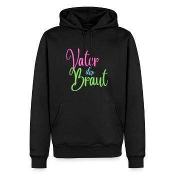Vater der Braut - Männer Premium Bio Hoodie - Schwarz - Vorne - Nico (187cm)