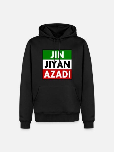 jin jiyan azadi - Men’s Premium Organic Hoodie - black