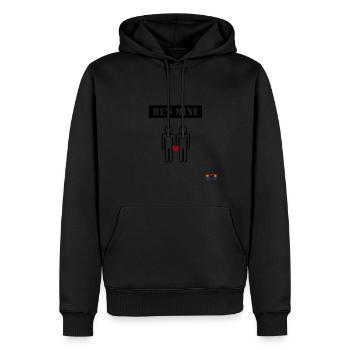 Couple LGBT (He is mine) - Men’s Premium Organic Hoodie - black - Front - Nico (187cm)