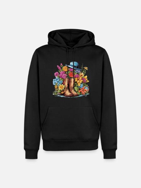 A garden lover's delight - Men’s Premium Organic Hoodie - black
