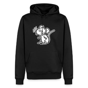 Rat Mouse - Men’s Premium Organic Hoodie - black - Front - Nico (187cm)