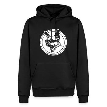 Chihuahua - Sweat à capuche Premium bio Homme - noir - Devant - Nico (187cm)