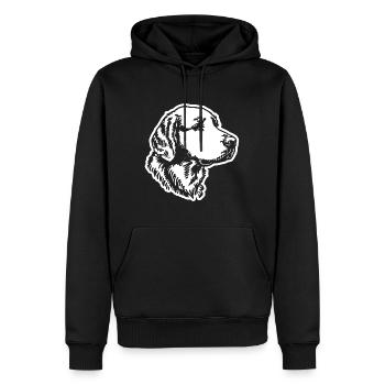 Golden Retriever Chien Chiens - Sweat à capuche Premium bio Homme - noir - Devant - Nico (187cm)