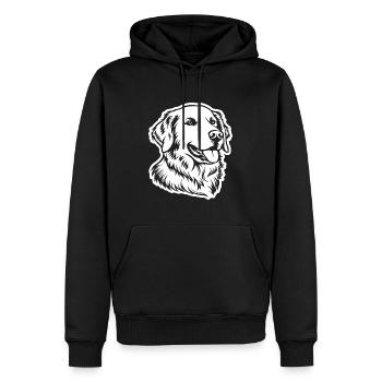 Golden Retriever Chien Chiens - Sweat à capuche Premium bio Homme - noir - Devant - Nico (187cm)