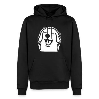 Golden Retriever Chien Chiens - Sweat à capuche Premium bio Homme - noir - Devant - Nico (187cm)