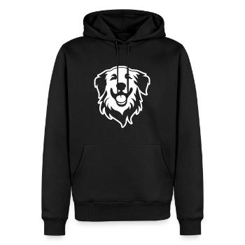 Chien Golden Retriever - Sweat à capuche Premium bio Homme - noir - Devant - Nico (187cm)