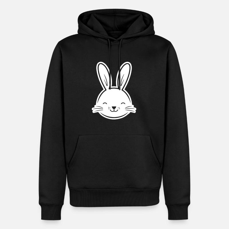 Lapin Lapin - Sweat à capuche Premium bio Homme - noir
