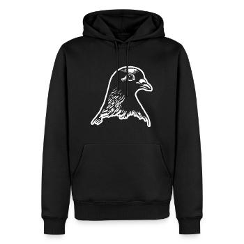 Taube Brieftaube Taubenzüchter Geschenke - Männer Premium Bio Hoodie - Schwarz - Vorne - Nico (187cm)
