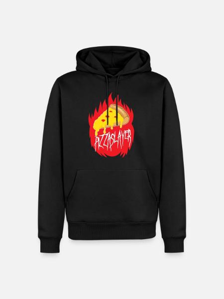 Pizza Slayer - Men’s Premium Organic Hoodie - black