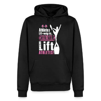 Cheerleader Cheerleading Athlet Cheer Geschenk - Männer Premium Bio Hoodie - Schwarz - Vorne - Nico (187cm)
