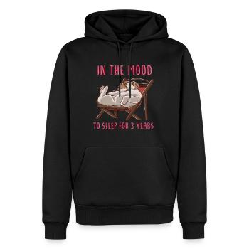Dans l'humeur de dormir pendant 3 ans Dog - Sweat à capuche Premium bio Homme - noir - Devant - Nico (187cm)