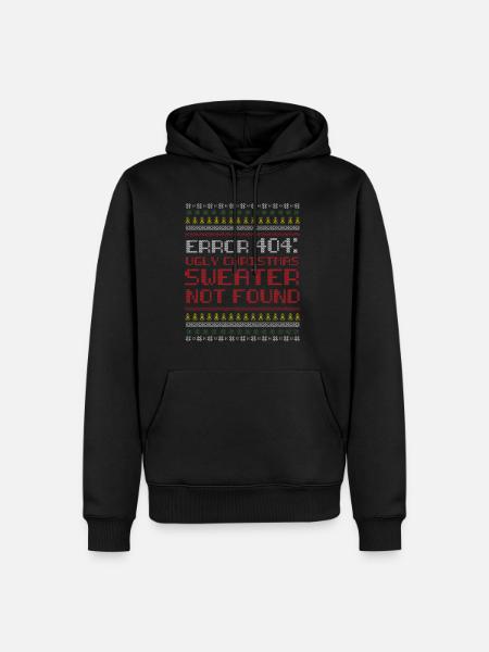 Weihnachtsgeschenk 404 Programmierer / Geschenk - Männer Premium Bio Hoodie - Schwarz