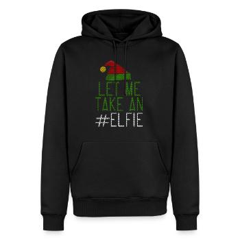 Let Me Take An Elfie Ugly Style - Männer Premium Bio Hoodie - Schwarz - Vorne - Nico (187cm)