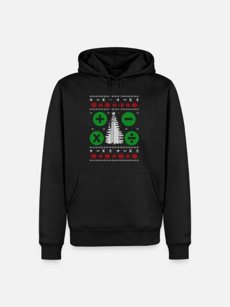 Math Ugly Christmas Gift - Men’s Premium Organic Hoodie - black