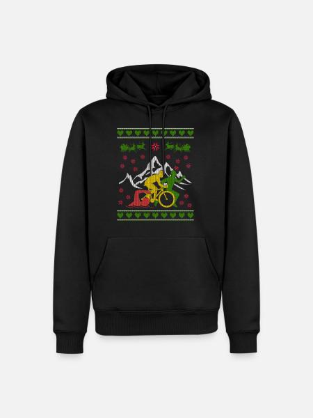 Triathlon Ugly Christmas Jumper - Men’s Premium Organic Hoodie - black