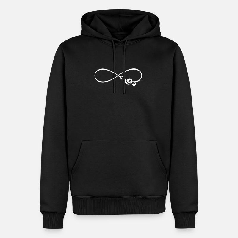 musique - Sweat à capuche Premium bio Homme - noir