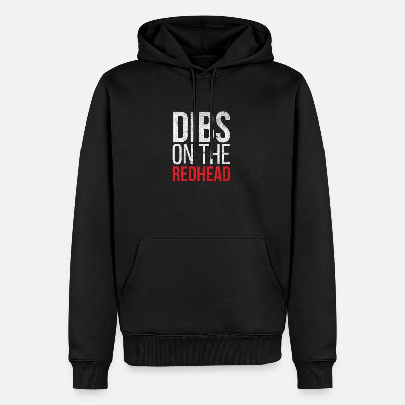 Dibs auf dem Redhead - Männer Premium Bio Hoodie - Schwarz