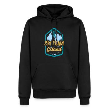 Skiteam Gstaad Ski Team Cadeau - Sweat à capuche Premium bio Homme - noir - Devant - Nico (187cm)