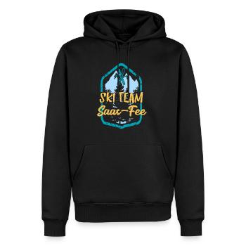 Skiteam Saas-Fee Ski Team Cadeau - Sweat à capuche Premium bio Homme - noir - Devant - Nico (187cm)