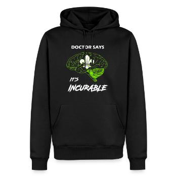 Scout Pfadfinder - Männer Premium Bio Hoodie - Schwarz - Vorne - Nico (187cm)