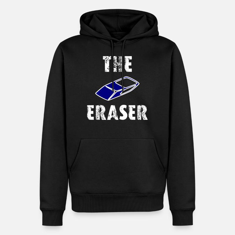 The Eraser - Männer Premium Bio Hoodie - Schwarz
