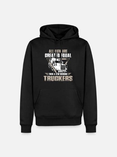 LKW Fahrer Geschenk - Männer Premium Bio Hoodie - Schwarz