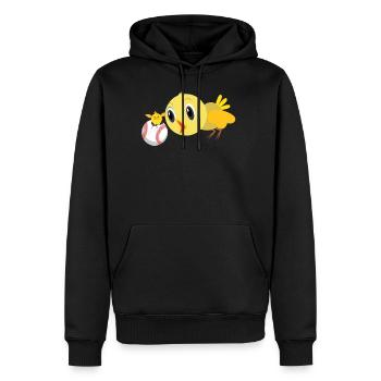 Birds / Baseball / Cute / Egg / Gift / Shirt - Men’s Premium Organic Hoodie - black - Front - Nico (187cm)
