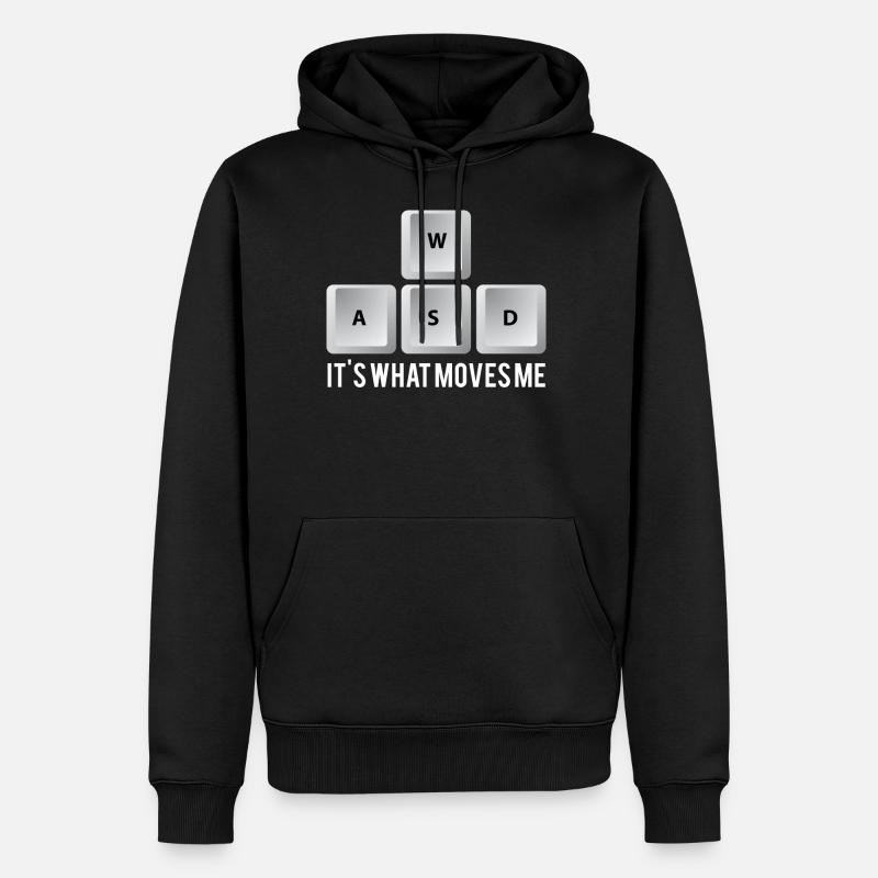 Gamer - PC - Nerd - Geek - Geschenk - Männer Premium Bio Hoodie - Schwarz