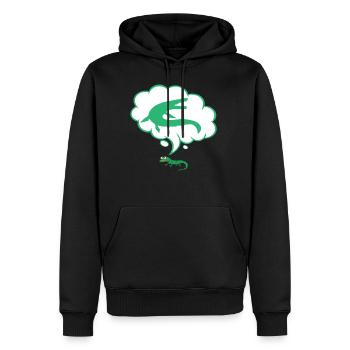 Eidechse / Thing Big / Geschenk T Shirt - Männer Premium Bio Hoodie - Schwarz - Vorne - Nico (187cm)