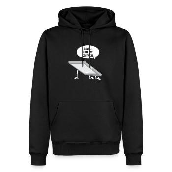 Kontakte Geschenk für Leute mit Gläsern - Männer Premium Bio Hoodie - Schwarz - Vorne - Nico (187cm)