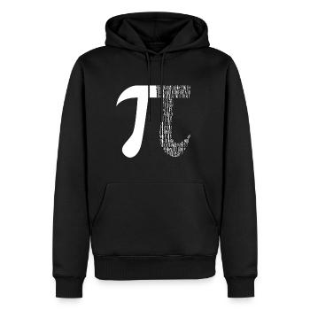 Pi chiffres Mathématiques Symbole Funny Math Nerd Pi - Sweat à capuche Premium bio Homme - noir - Devant - Nico (187cm)