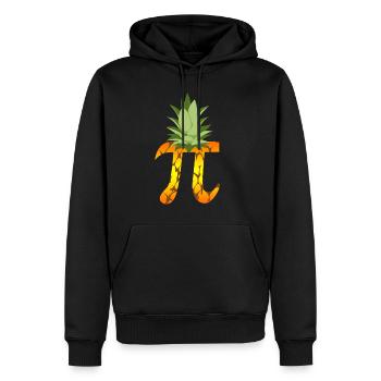 Ananas Pi Science Geek Mathématiques Symbole Humour - Sweat à capuche Premium bio Homme - noir - Devant - Nico (187cm)