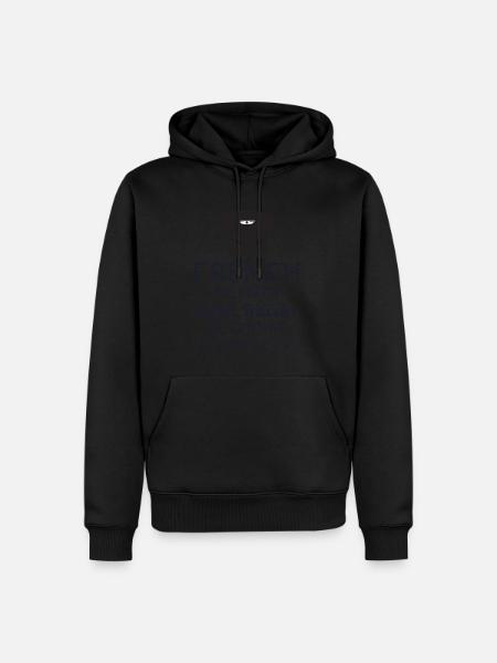 Made in Fly - Sweat à capuche Premium bio Homme - noir